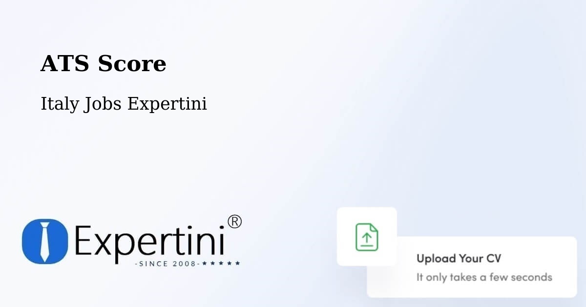 Resume ATS Score & Job Description Match Tool – Coriano - Italy Jobs Expertini