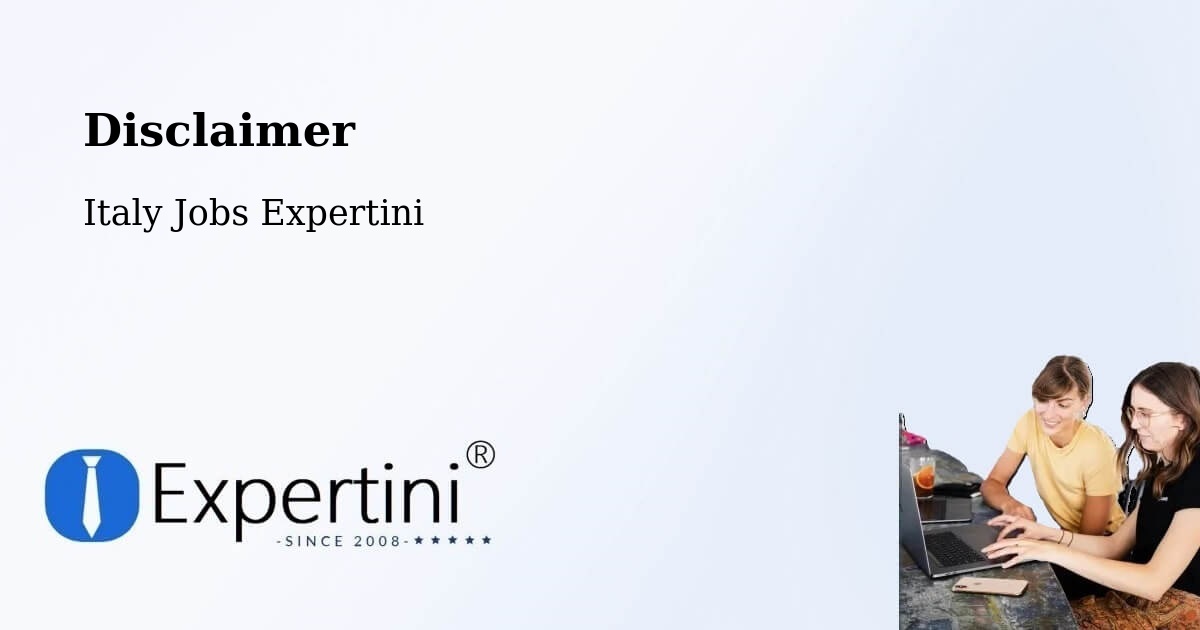 Disclaimer – Coriano - Italy Jobs Expertini
