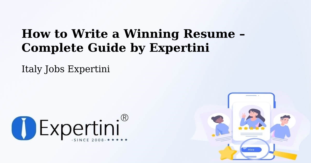 Resume Writing Guide for Job Seekers – Coriano - Coriano, Italy Jobs Expertini